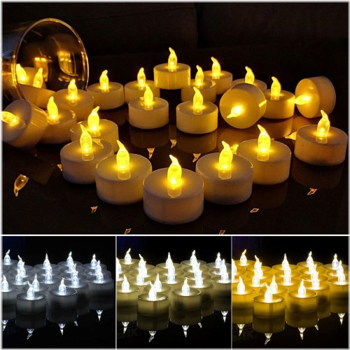 Flickering Glow LED Tea Lights for Cozy Home Decor