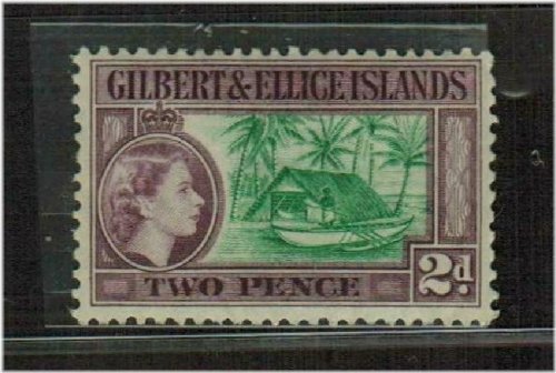 Queen Elizabeth II Royalty Stamp Set from Gilbert & Ellice Islands