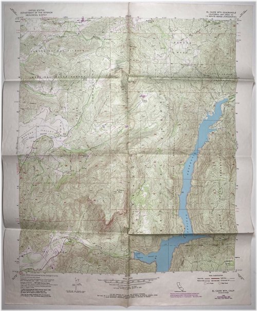 Heritage Topography: El Cajon Mountain Quadrangle - San Diego, CA (1955-1982)