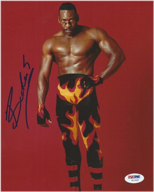 Champion's Legacy: Booker T Autographed Wrestling Photo