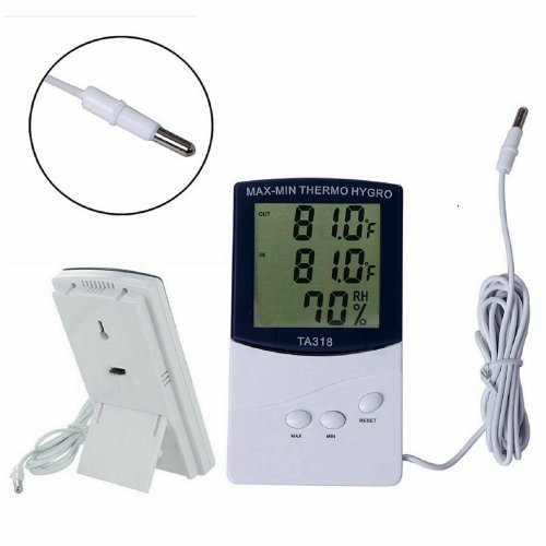 WeatherSense Display: LCD Thermometer & Hygrometer for Temperature and Humidity Monitoring