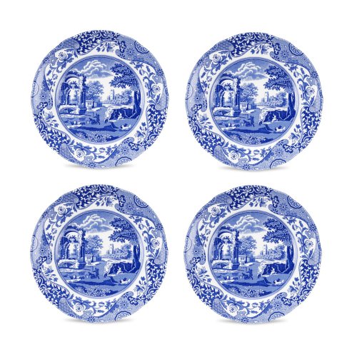 Blue Italian Salad Plates by Spode (Set of Four)