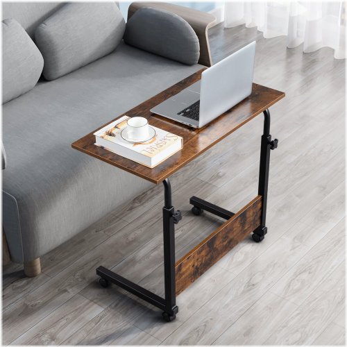 Rolling Height-Adjustable Bedside Desk for Laptops and Computers