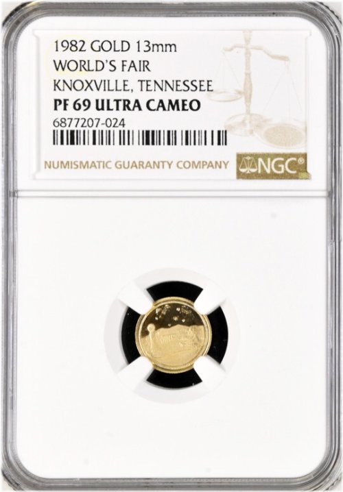 Knoxville World's Fair Commemorative Gold Token