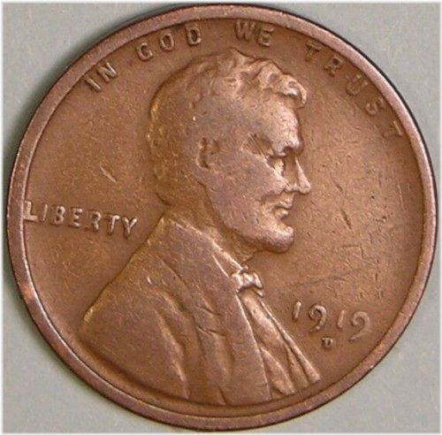 Vintage 1919 D Lincoln Wheat Penny