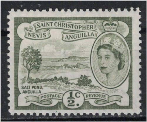 Salt Pond, Anguilla Stamp - 1956 SC#120 MH