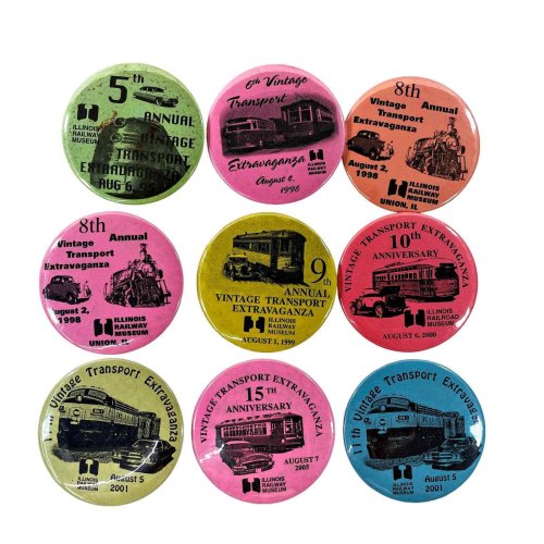 Heritage Express Collection: Illinois Railway Museum Vintage Pin Set