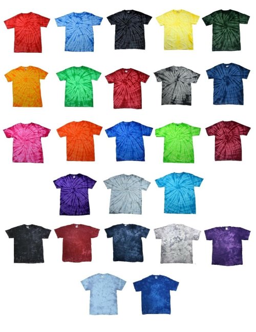 Colortone Tie Dye T-Shirts in 100% Cotton