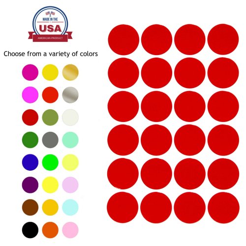 ChromaCircle Adhesive Labels - 25mm Color Coding Stickers