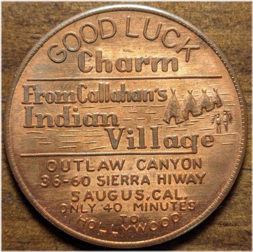 Callahan's Indian Village Wampum Token
