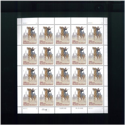 Buffalo Soldiers Commemorative Stamp Sheet