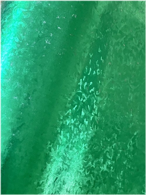 Vintage Green Sculpted Foil Christmas Wrapping Paper Set