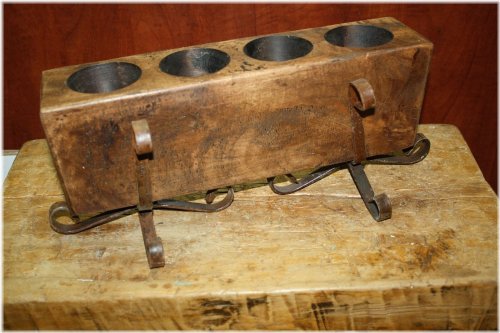 Rustic Iron Candle Holder Stand