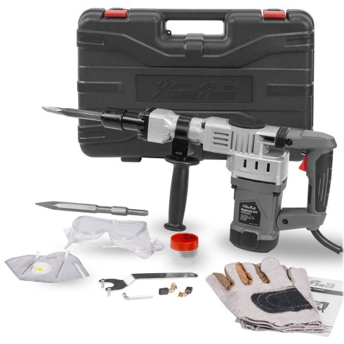 PowerStrike Demolition Set with Point Chisel Bits and Carrying Case