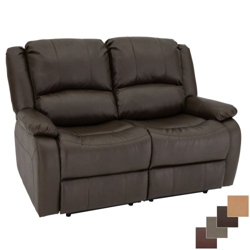 Chestnut Double Recliner Sofa by RecPro Charles