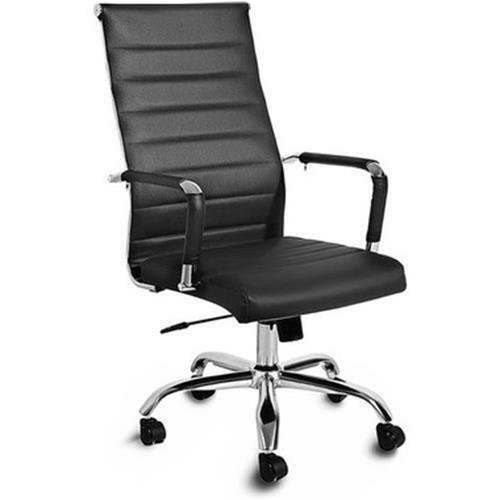 Black Ribbed Executive Chair