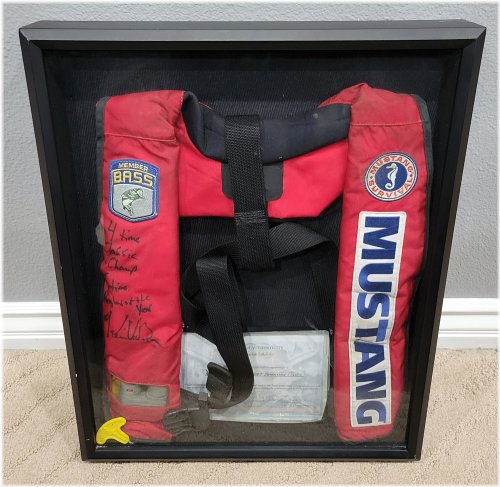 Champion's Catch: Autographed Kevin VanDam PFD from 2007 Bassmaster Classic