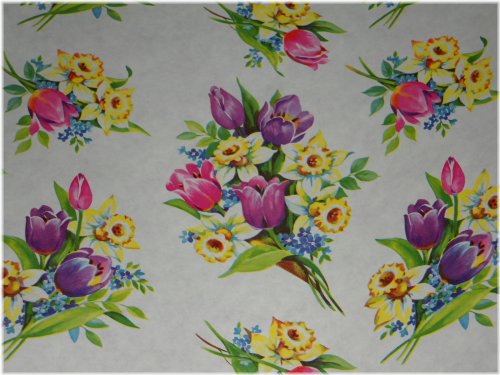 Floral Mother's Day Vintage Department Store Wrapping Paper