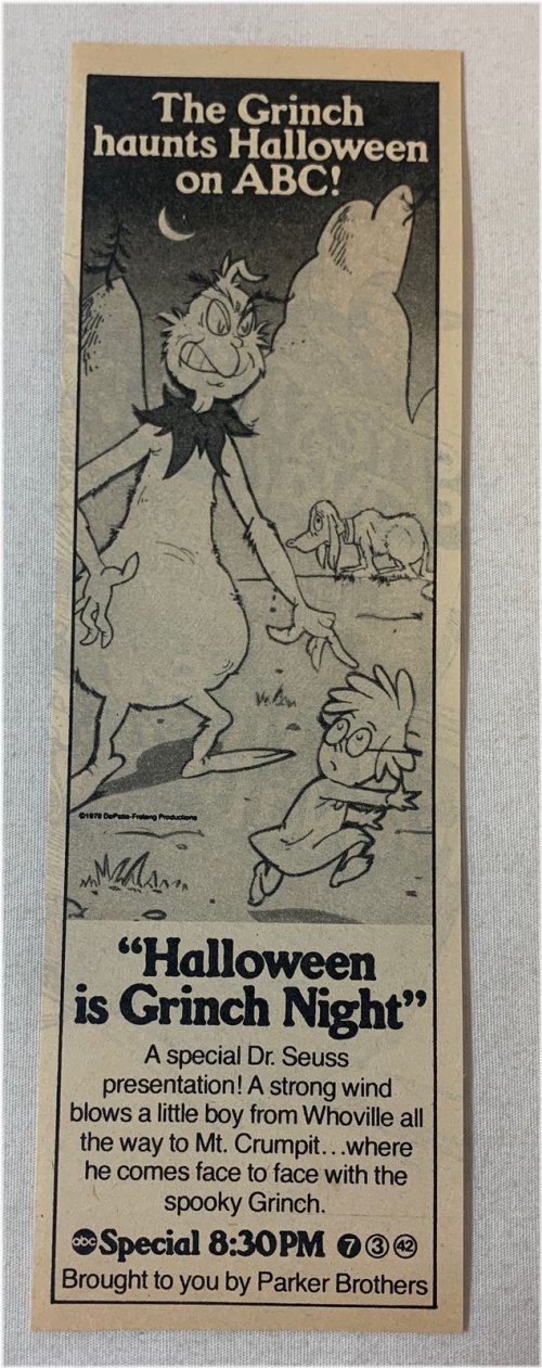 Nostalgic TV Time Capsule: Halloween with the Grinch