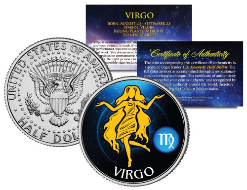 Zodiac Half Dollar Coin - Virgo Edition