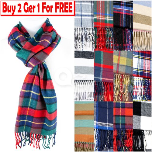 Cashmere Plaid Wrap