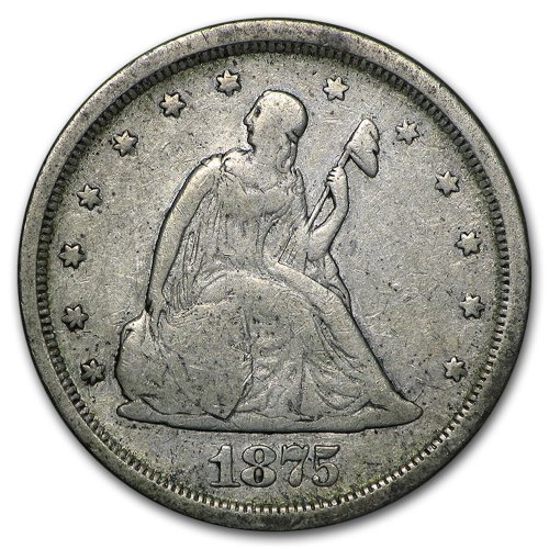 Silver 20-Cent Coin from 1875