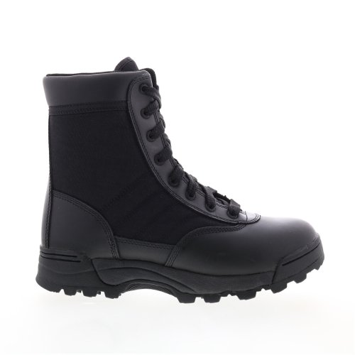 Classic Black Side-Zip Tactical Boots