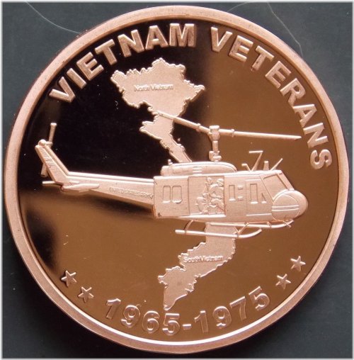 Vietnam Veterans Commemorative Copper Round