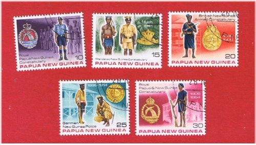Papua New Guinea Police Stamp Set
