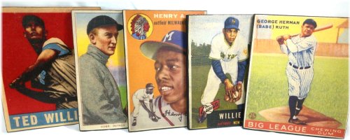 Quantity 4 Custom Wooden 12" Tall Baseball Card Special Decor Art - Read Desc