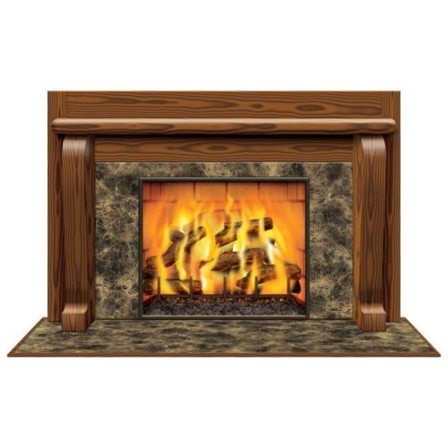 Festive Hearth Scene Decal