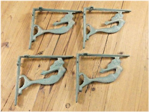 Mermaid Cast Iron Brackets