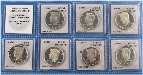 Silver Gem Proof Kennedy Half Dollar Set