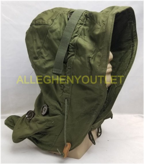 Korean War Era 1953 US Military Parka Hood - Authentic OD Green Design