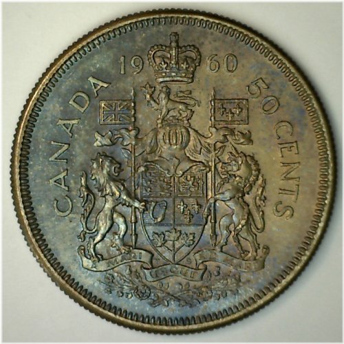 Canadian Silver George VI Half Dollar
