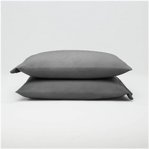 Dark Gray Supima Percale Pillowcase Set