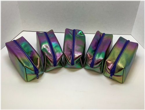 Holographic Loaf Cosmetic Pouch Set