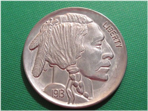 Buffalo Nickel 1937 Coin Coaster Paperweight