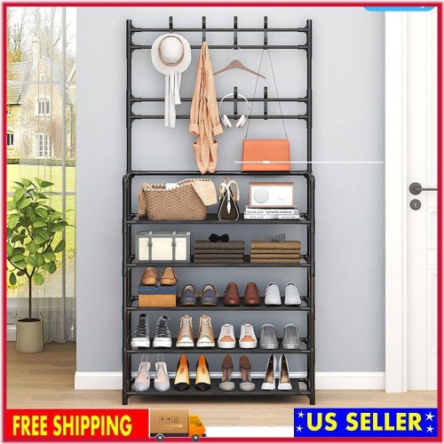 Tiered Entryway Storage Rack