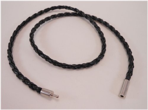 Midnight Bayonet Leather Necklace