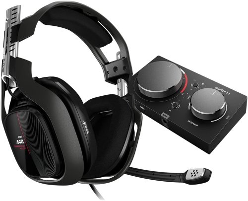 ASTRO A40 TR Wired Headset with MixAmp Pro TR - Black/Red