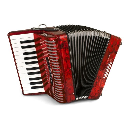 Red Entry Level Piano Accordion