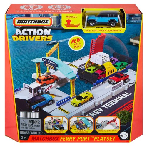 Harbor Adventure Set with Land Rover Defender 90