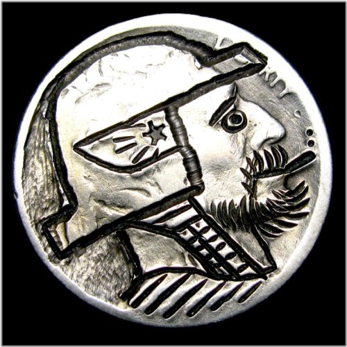 Buffalo Carved Coin #949L