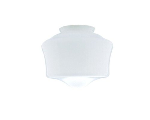 White Glass Schoolhouse Lamp Shade