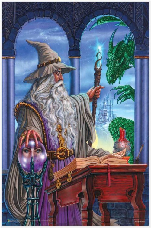Enchanting Sorcerer Art Print by Ed Beard