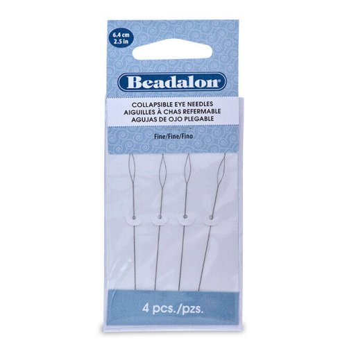 Fine Collapsible Eye Beading Needles by Beadalon