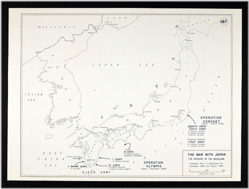 WWII Japan Invasion Maps