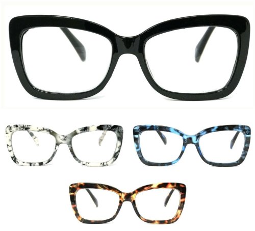 Fashionable Full Lens Reading Glasses with Spring Temple