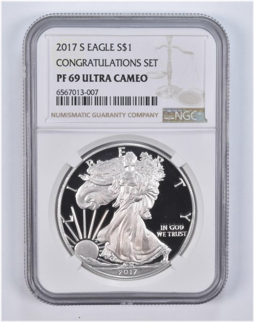 American Silver Eagle Congratulations Set